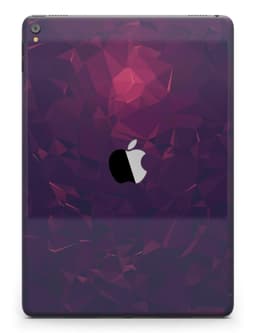 image-Deep Purple and Red Geometric Triangles Full Body Skin for the iPad