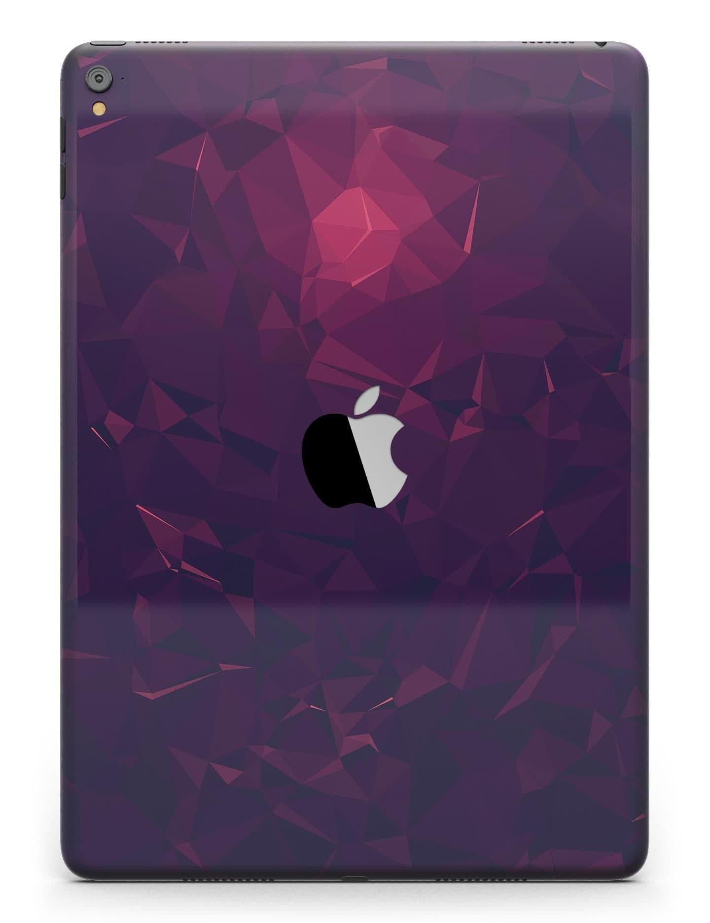 image-Deep Purple and Red Geometric Triangles Full Body Skin for the iPad