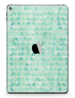 image-Green Watercolor Arches Pattern Full Body Skin for the iPad Pro (12.9"