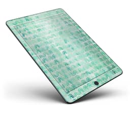 image-Green Watercolor Arches Pattern Full Body Skin for the iPad Pro (12.9"