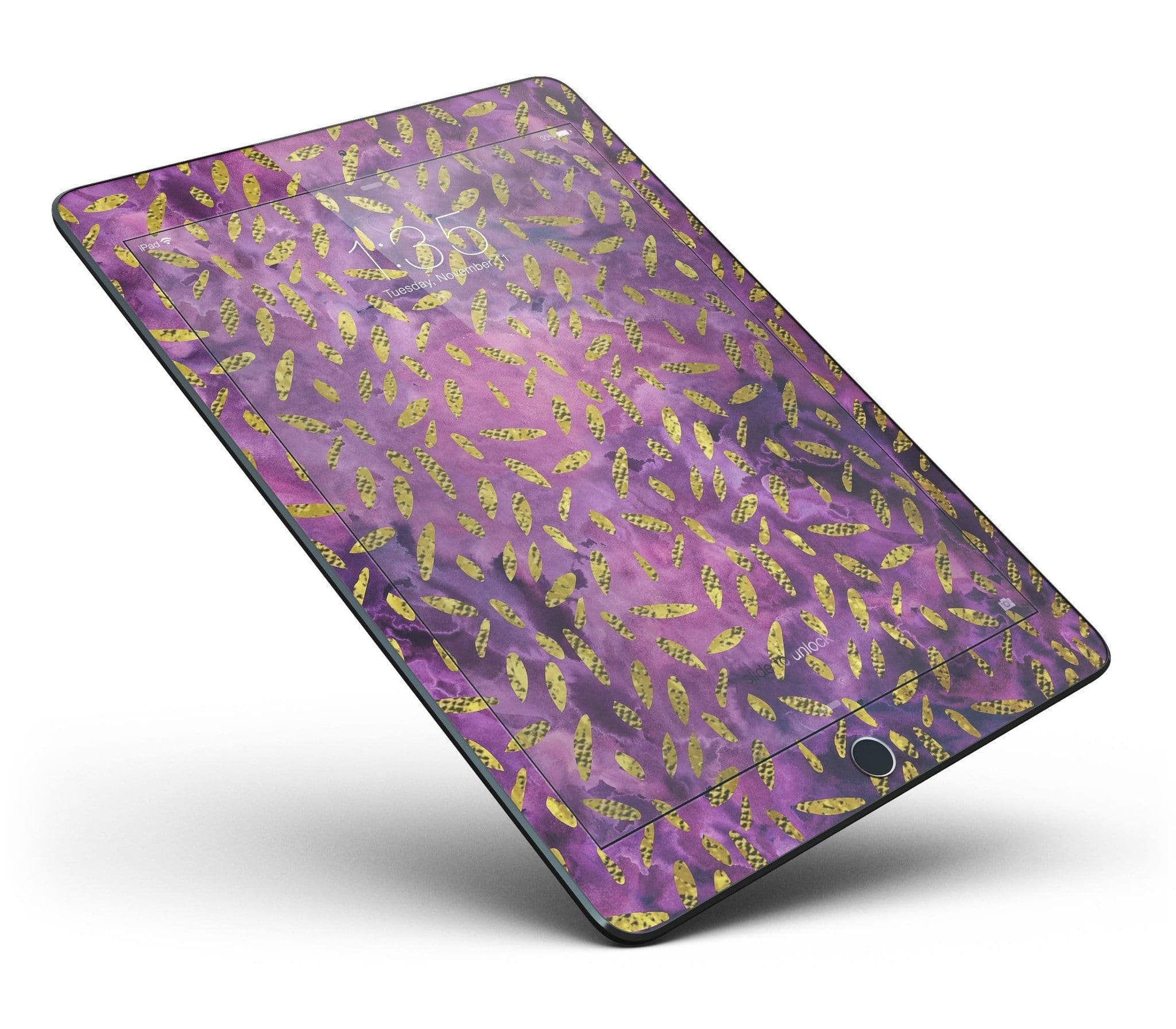 image-Daisy Pedals Over Purple Cloud Mix Full Body Skin for the iPad Pro