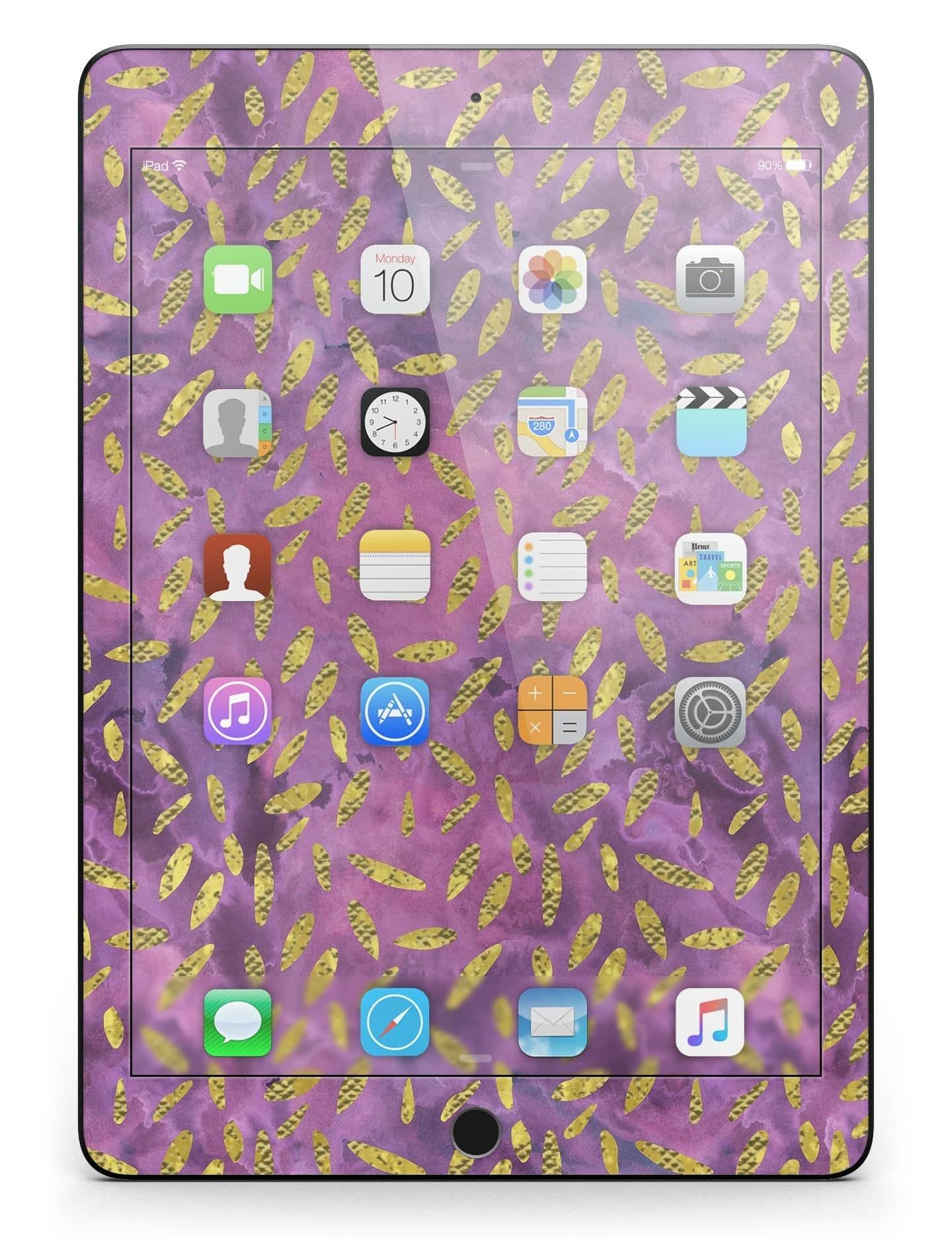 image-Daisy Pedals Over Purple Cloud Mix Full Body Skin for the iPad Pro