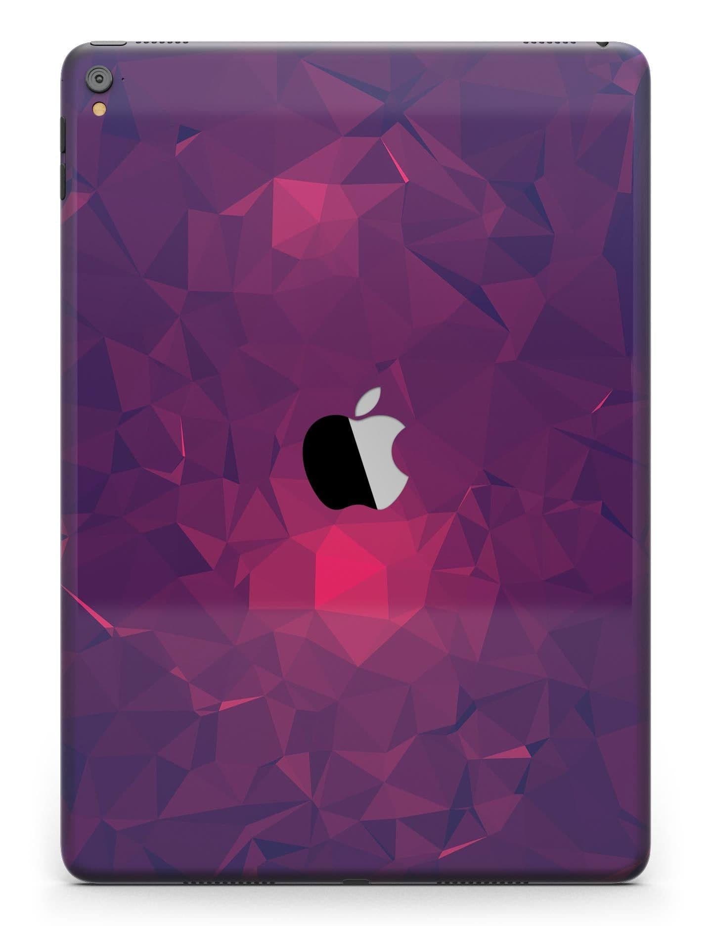 image-Fuscia Geometric Triangles Full Body Skin for the iPad Pro (12.9" or