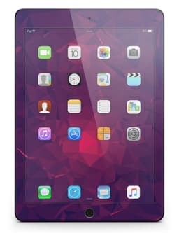 image-Fuscia Geometric Triangles Full Body Skin for the iPad Pro (12.9" or