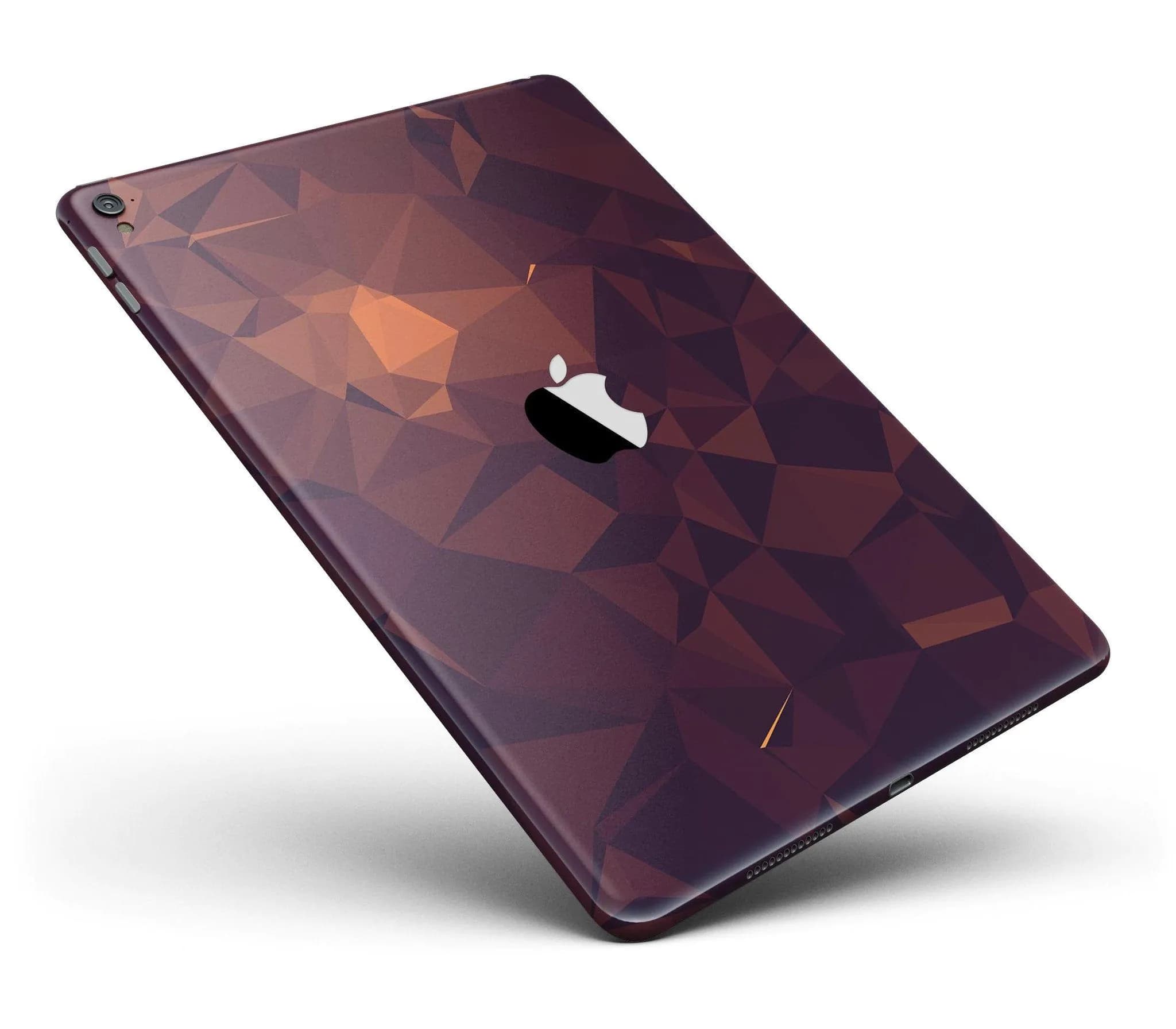 image-Dark Red Geometric V15 Full Body Skin for the iPad Pro (12.9" or 9.7"