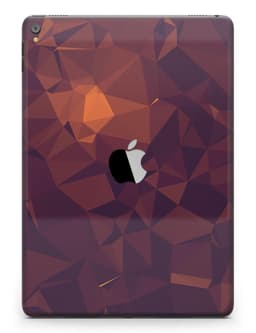 image-Dark Red Geometric V15 Full Body Skin for the iPad Pro (12.9" or 9.7"