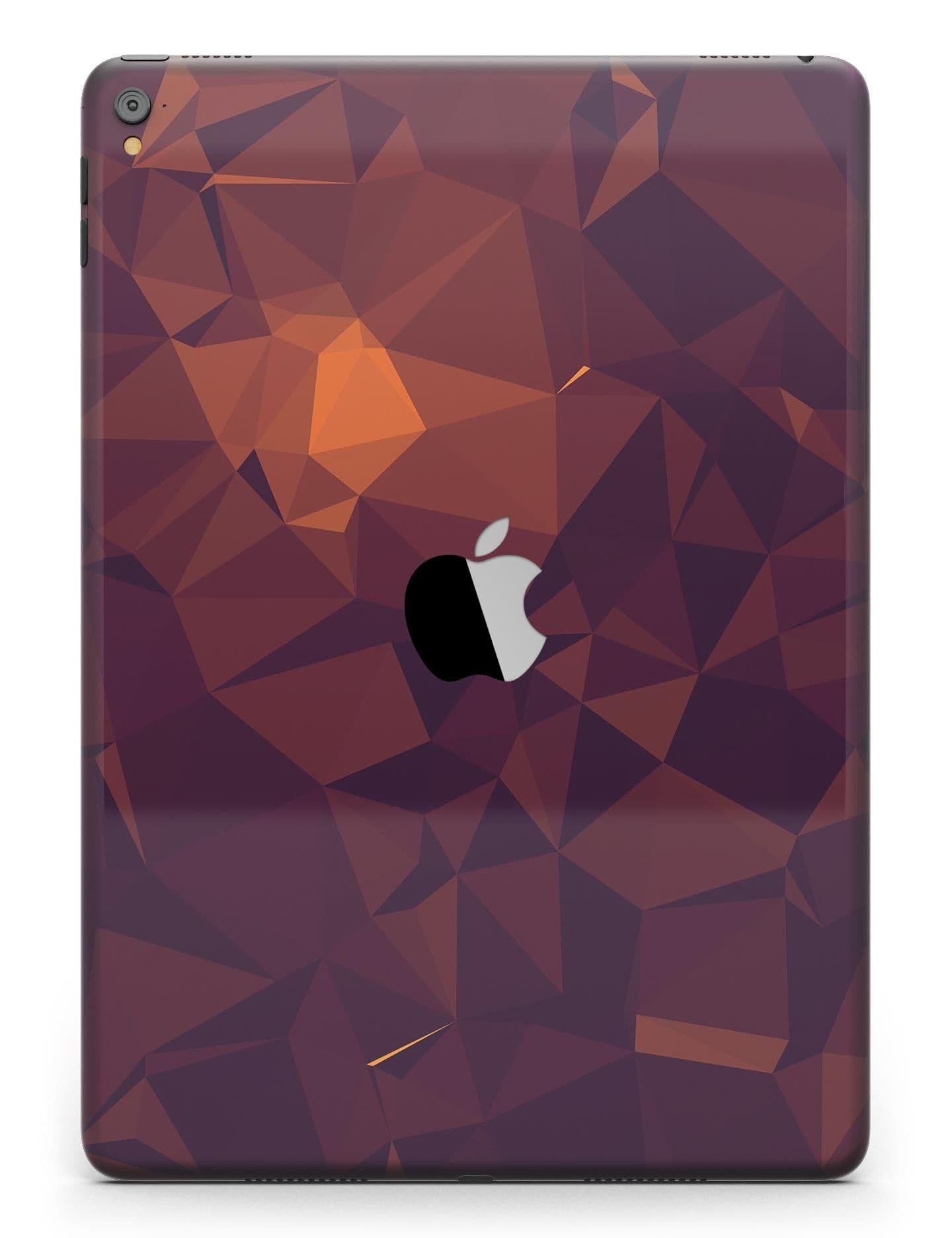 image-Dark Red Geometric V15 Full Body Skin for the iPad Pro (12.9" or 9.7"