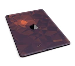 image-Dark Red Geometric V15 Full Body Skin for the iPad Pro (12.9" or 9.7"
