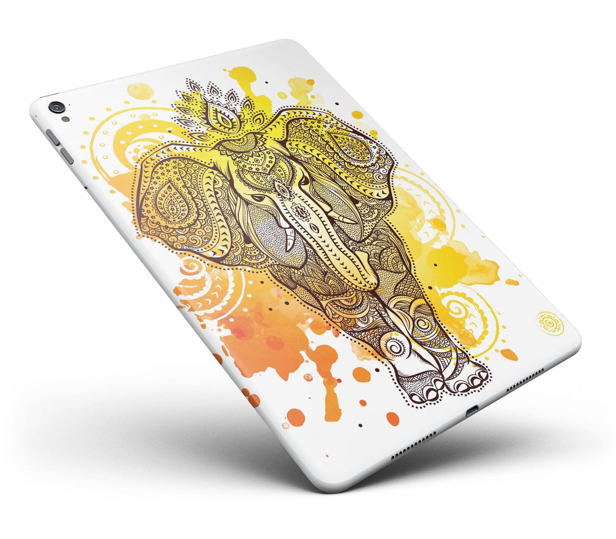 image-Bright Orange Ethnic Elephant Full Body Skin for the iPad Pro (12.9"