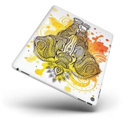 image-Bright Orange Ethnic Elephant Full Body Skin for the iPad Pro (12.9"