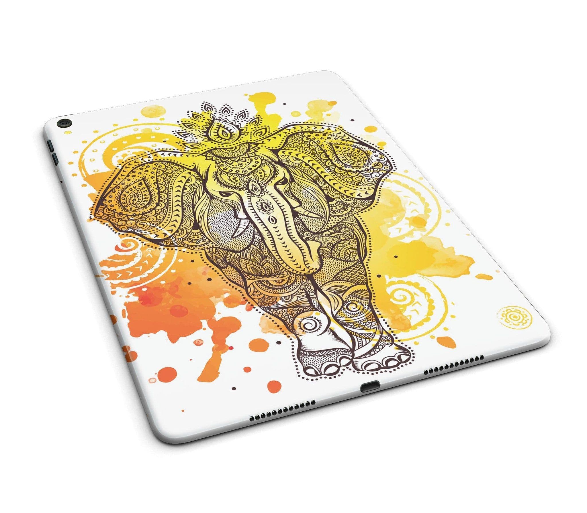 image-Bright Orange Ethnic Elephant Full Body Skin for the iPad Pro (12.9"