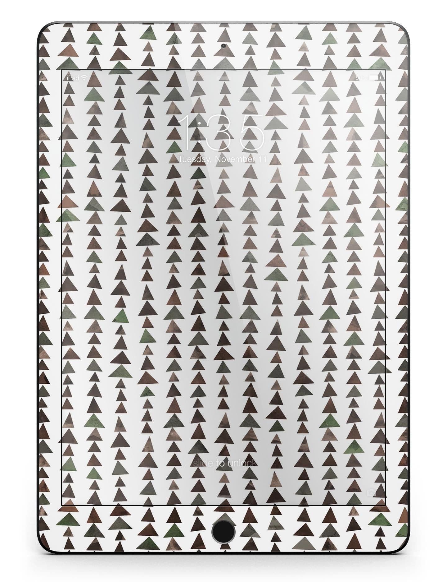 image-Camo Watercolor Triangle Pattern V2 Full Body Skin for the iPad Pro