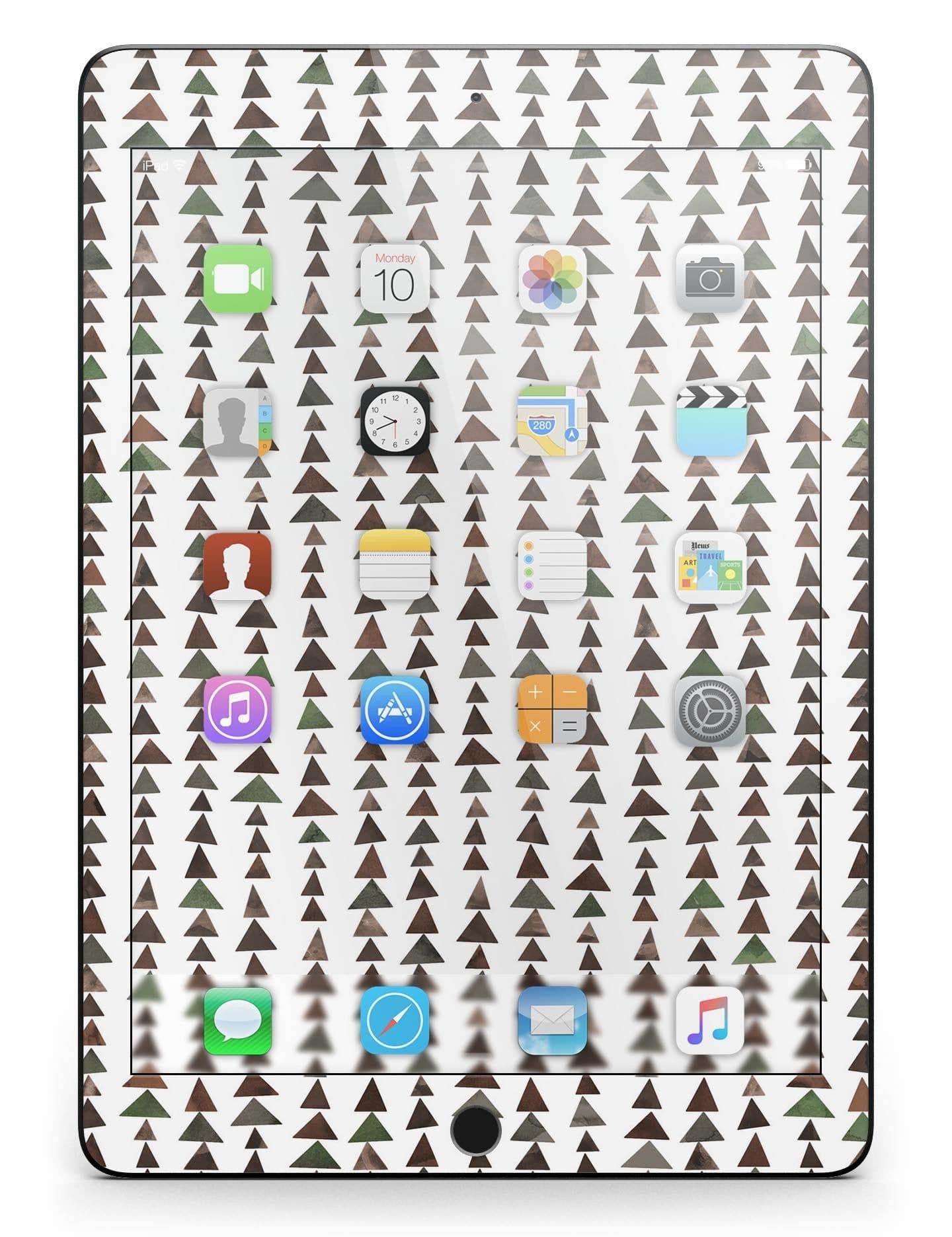 image-Camo Watercolor Triangle Pattern V2 Full Body Skin for the iPad Pro