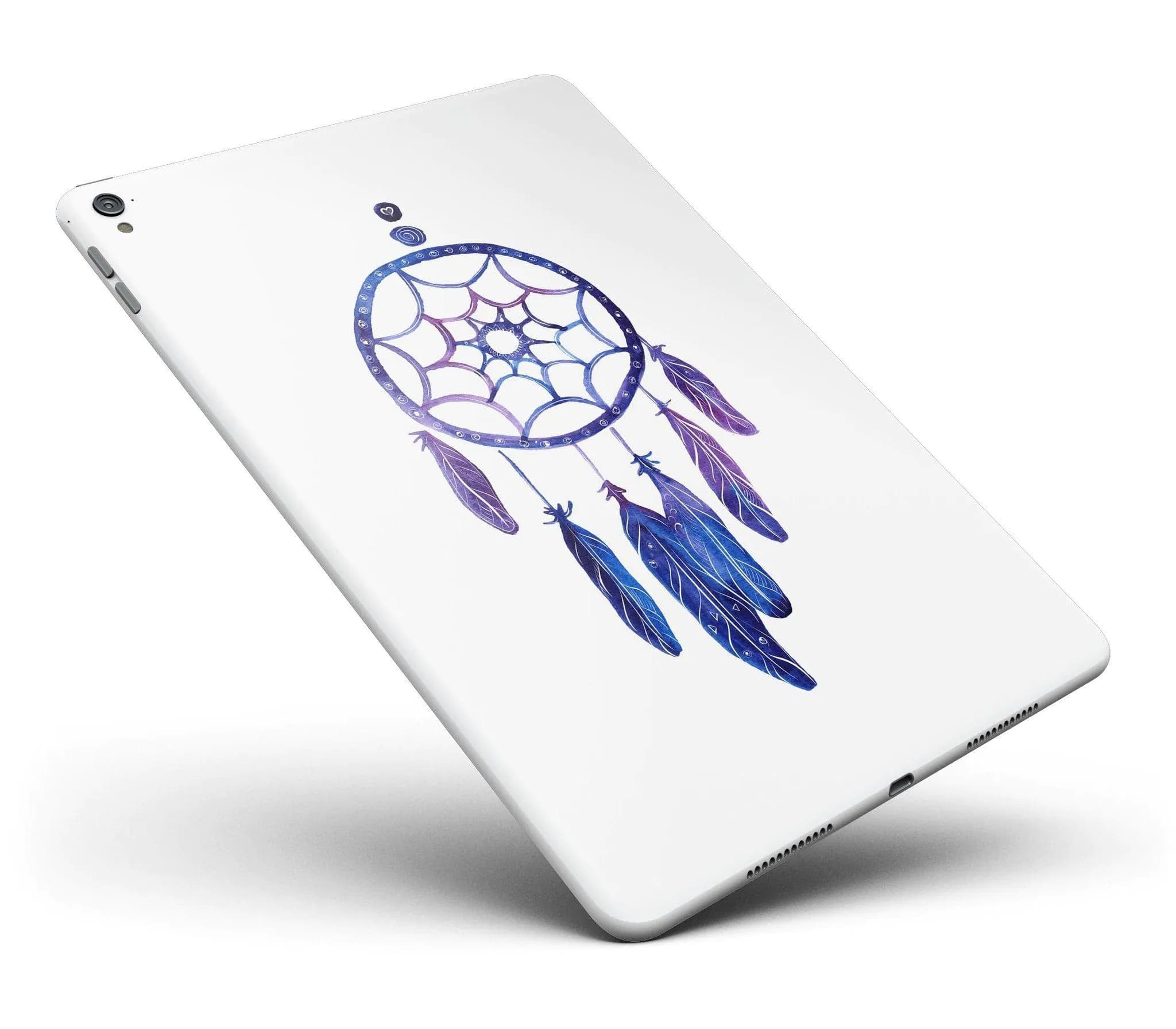 image-Blue & Purple Watercolor Dreamcatcher Full Body Skin for the iPad Pro