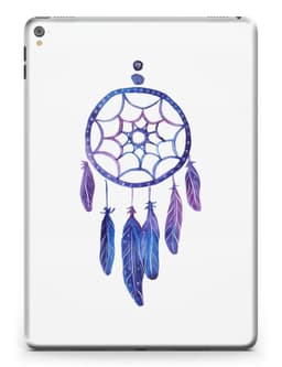 image-Blue & Purple Watercolor Dreamcatcher Full Body Skin for the iPad Pro