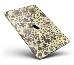 image-Floral Pattern on Yellow Watercolor Full Body Skin for the iPad Pro