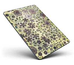 image-Floral Pattern on Yellow Watercolor Full Body Skin for the iPad Pro