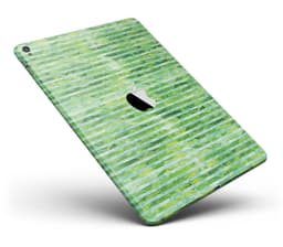 image-Green Watercolor Stripes Full Body Skin for the iPad Pro (12.9" or