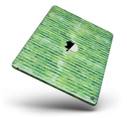 image-Green Watercolor Stripes Full Body Skin for the iPad Pro (12.9" or