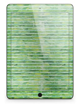 image-Green Watercolor Stripes Full Body Skin for the iPad Pro (12.9" or