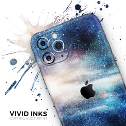image-Blue & Gold Glowing Star-Wave - Skin-Kit compatible with the Apple