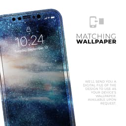 image-Blue & Gold Glowing Star-Wave - Skin-Kit compatible with the Apple