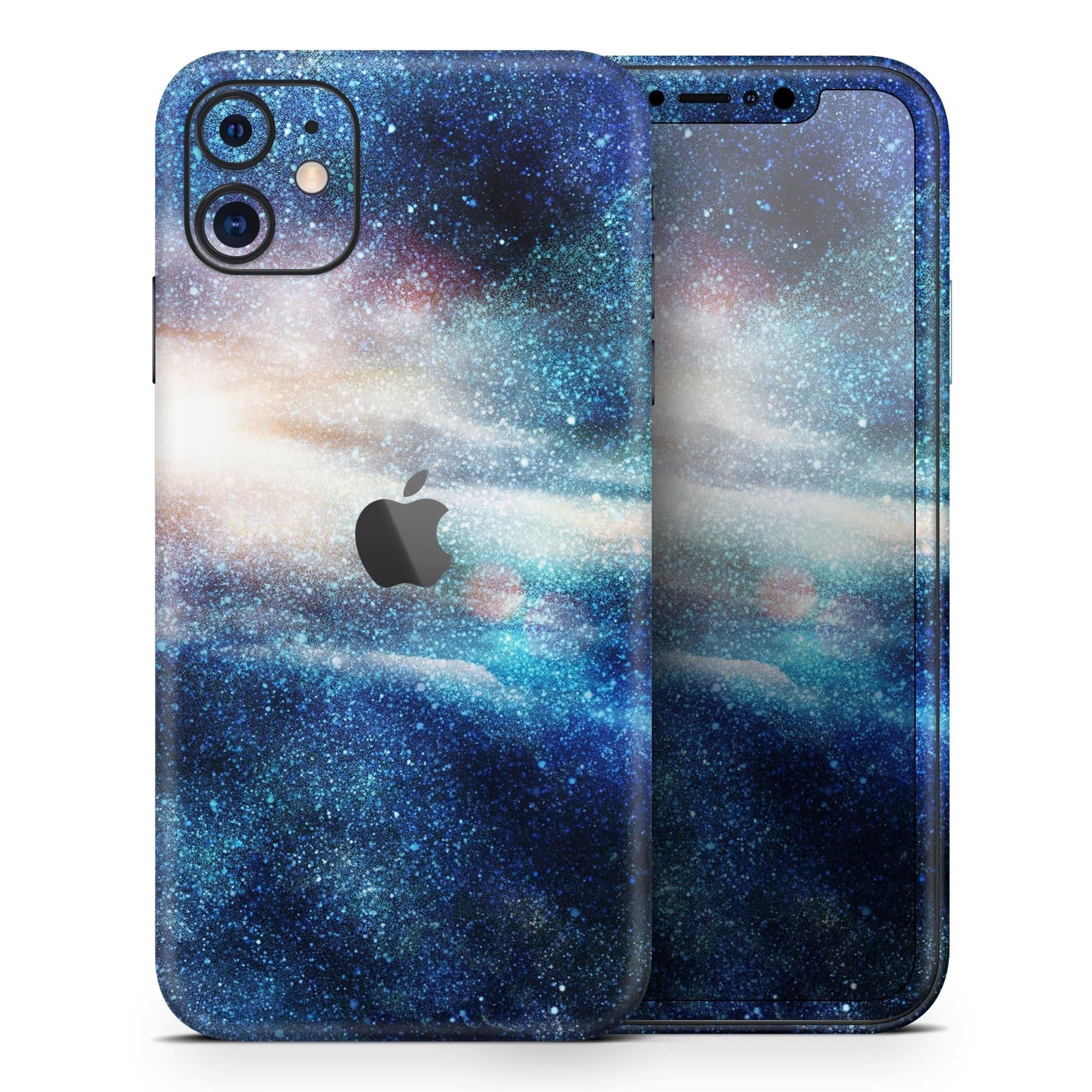 image-Blue & Gold Glowing Star-Wave - Skin-Kit compatible with the Apple