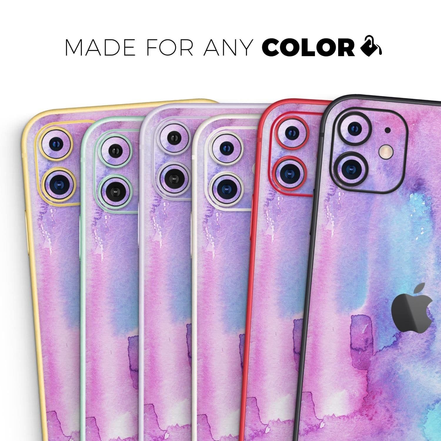 image-Blue and Pinkish Absorbed Watercolor Texture - Skin-Kit compatible