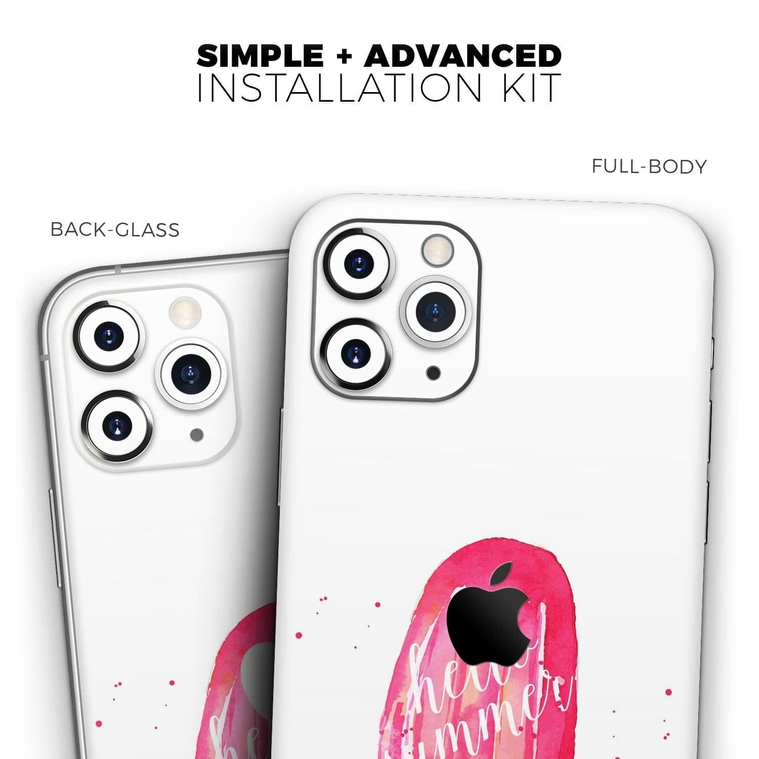 image-Hello Summer Popcicle - Skin-Kit compatible with the Apple iPhone 13,