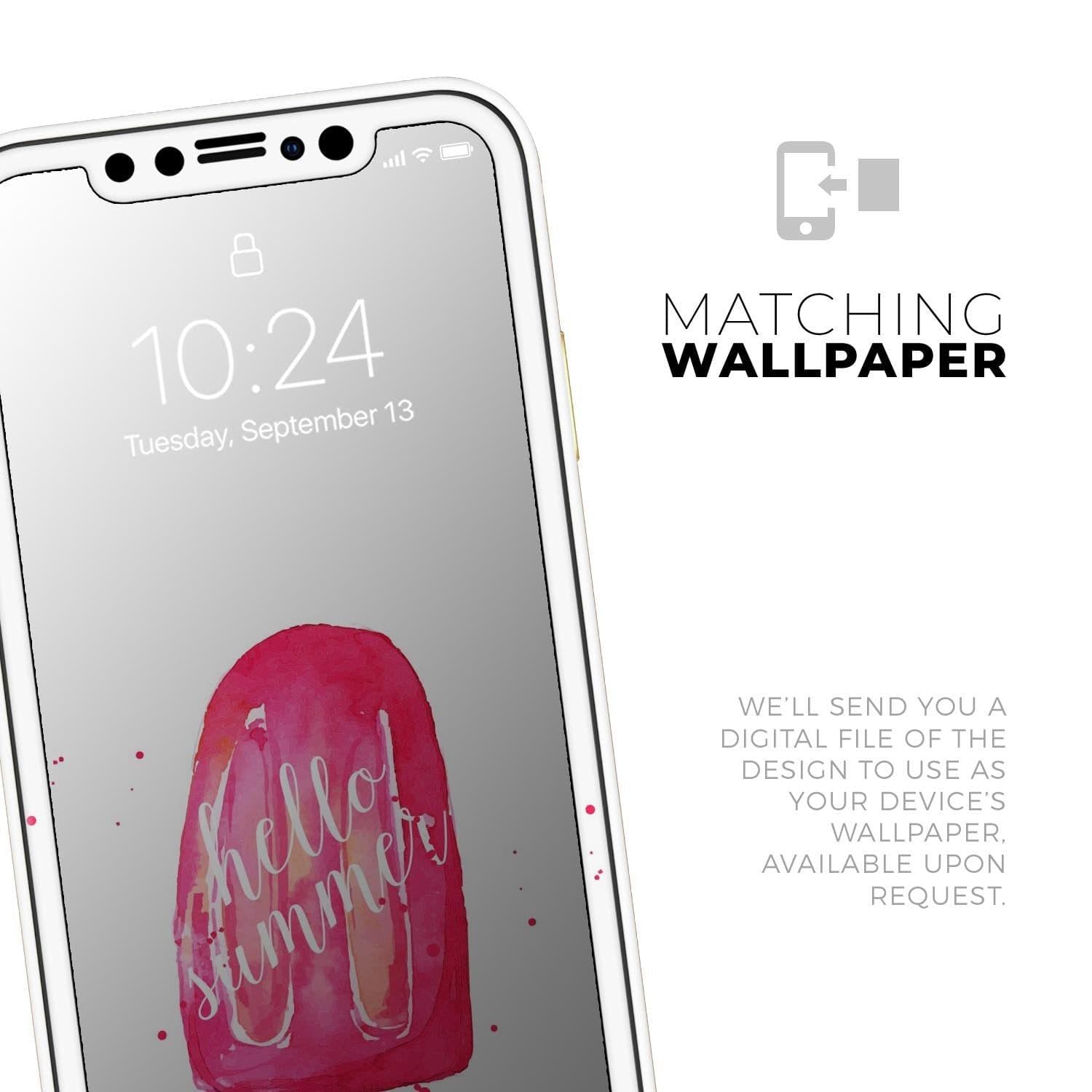 image-Hello Summer Popcicle - Skin-Kit compatible with the Apple iPhone 13,