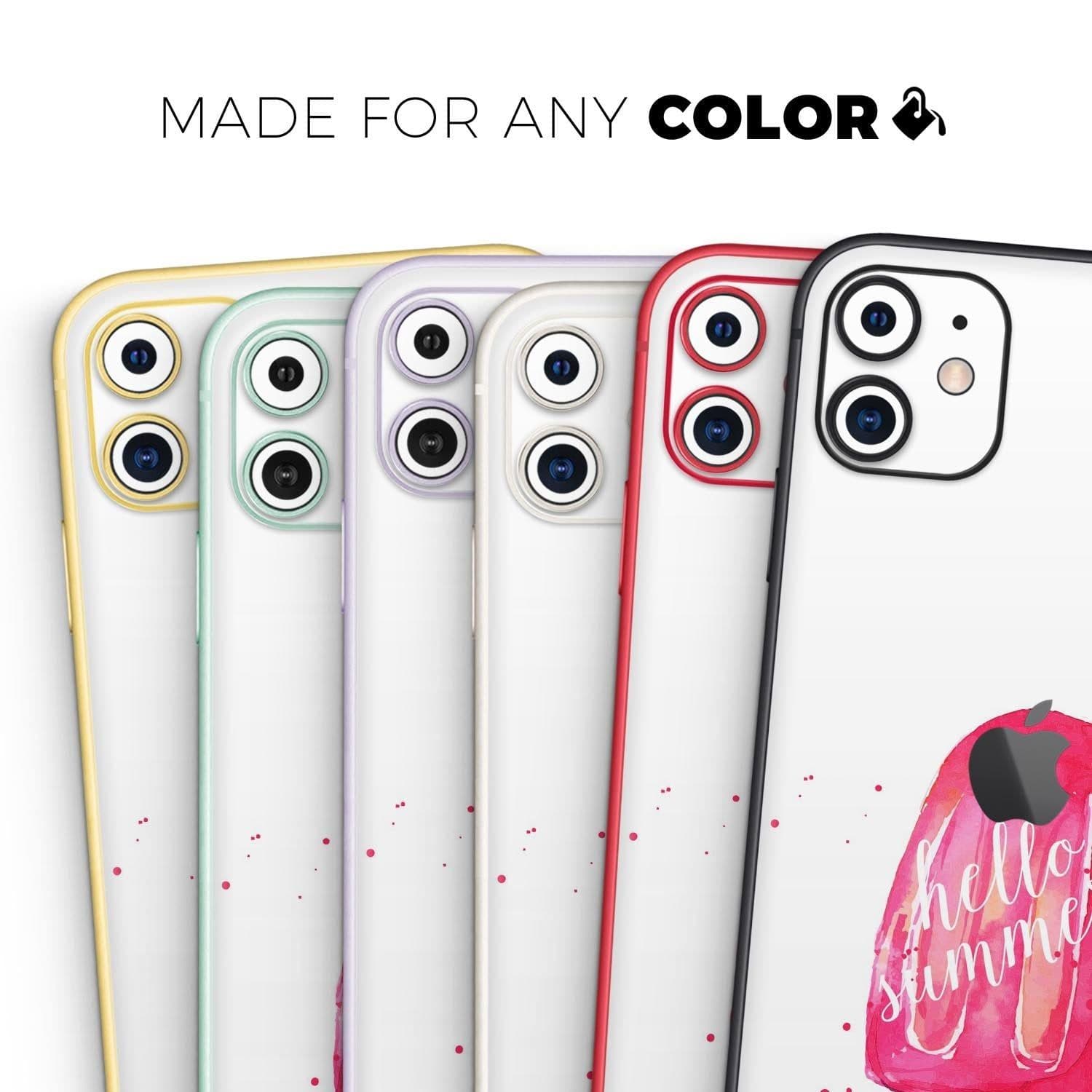 image-Hello Summer Popcicle - Skin-Kit compatible with the Apple iPhone 13,