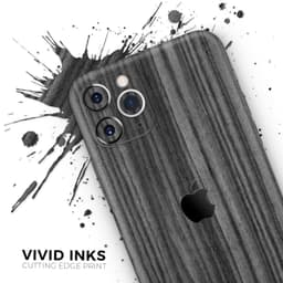 image-Dark Ebony Woodgrain - Skin-Kit compatible with the Apple iPhone 13,