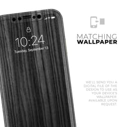 image-Dark Ebony Woodgrain - Skin-Kit compatible with the Apple iPhone 13,