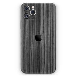 image-Dark Ebony Woodgrain - Skin-Kit compatible with the Apple iPhone 13,