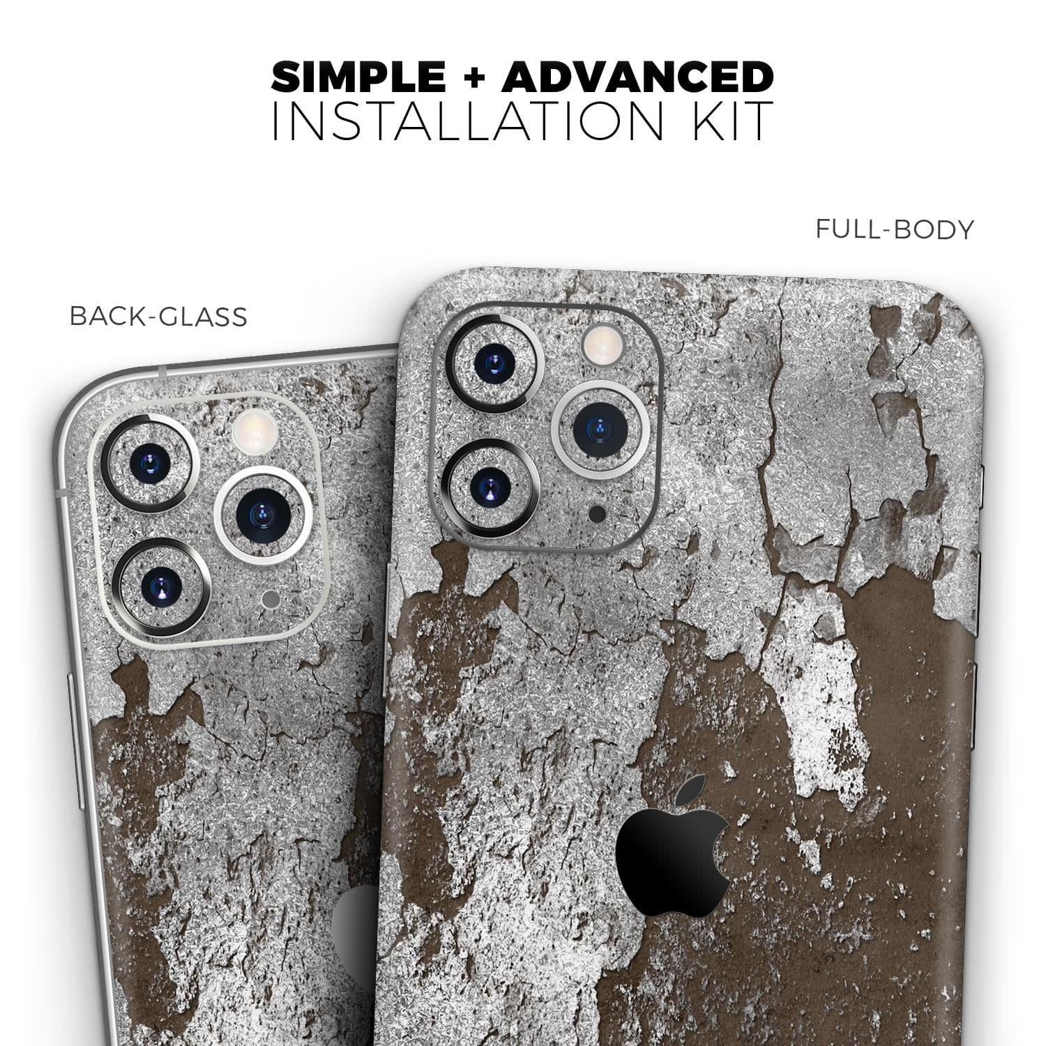 image-Distressed Silver Texture v16 - Skin-Kit compatible with the Apple