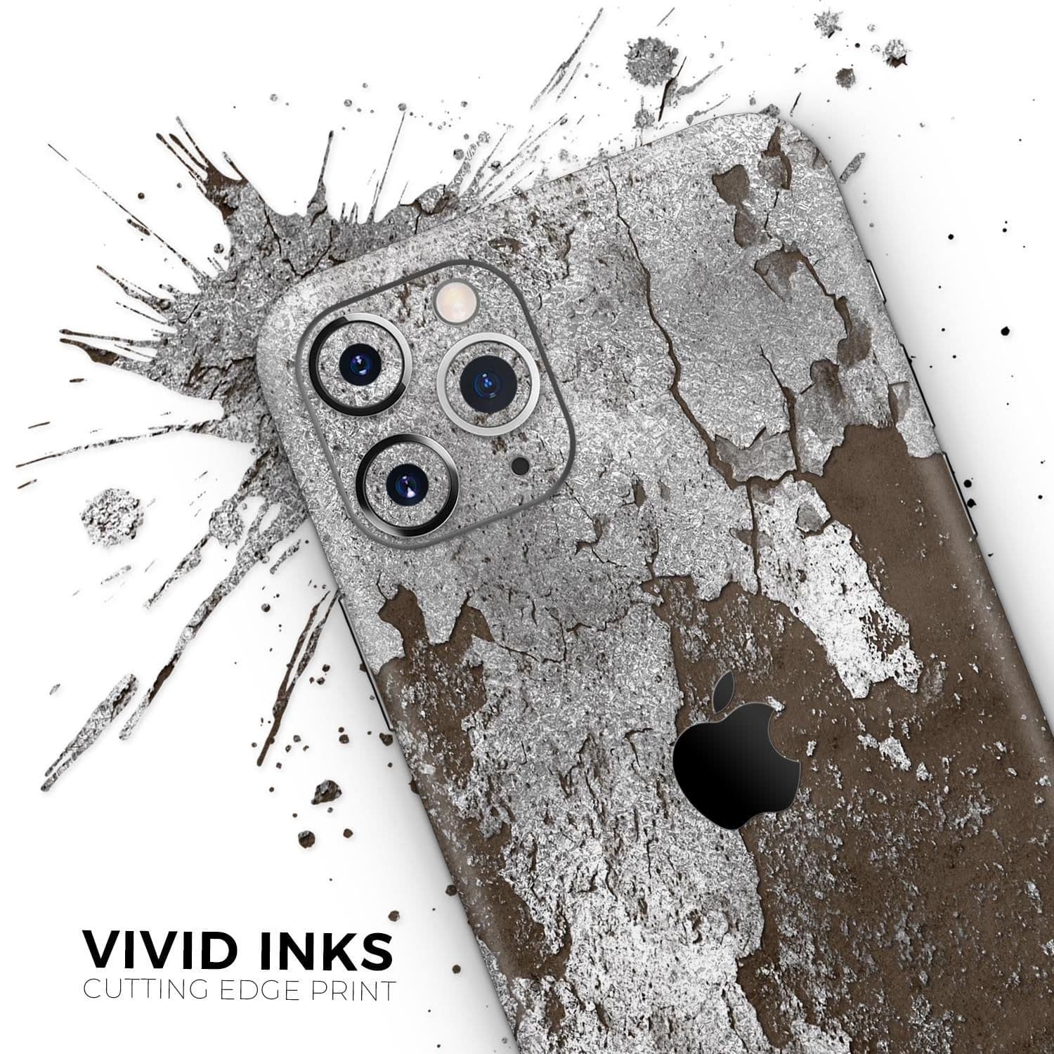 image-Distressed Silver Texture v16 - Skin-Kit compatible with the Apple