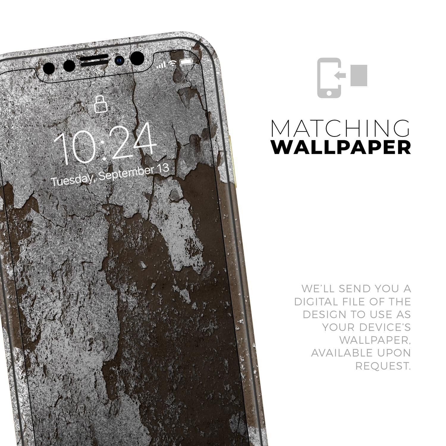 image-Distressed Silver Texture v16 - Skin-Kit compatible with the Apple