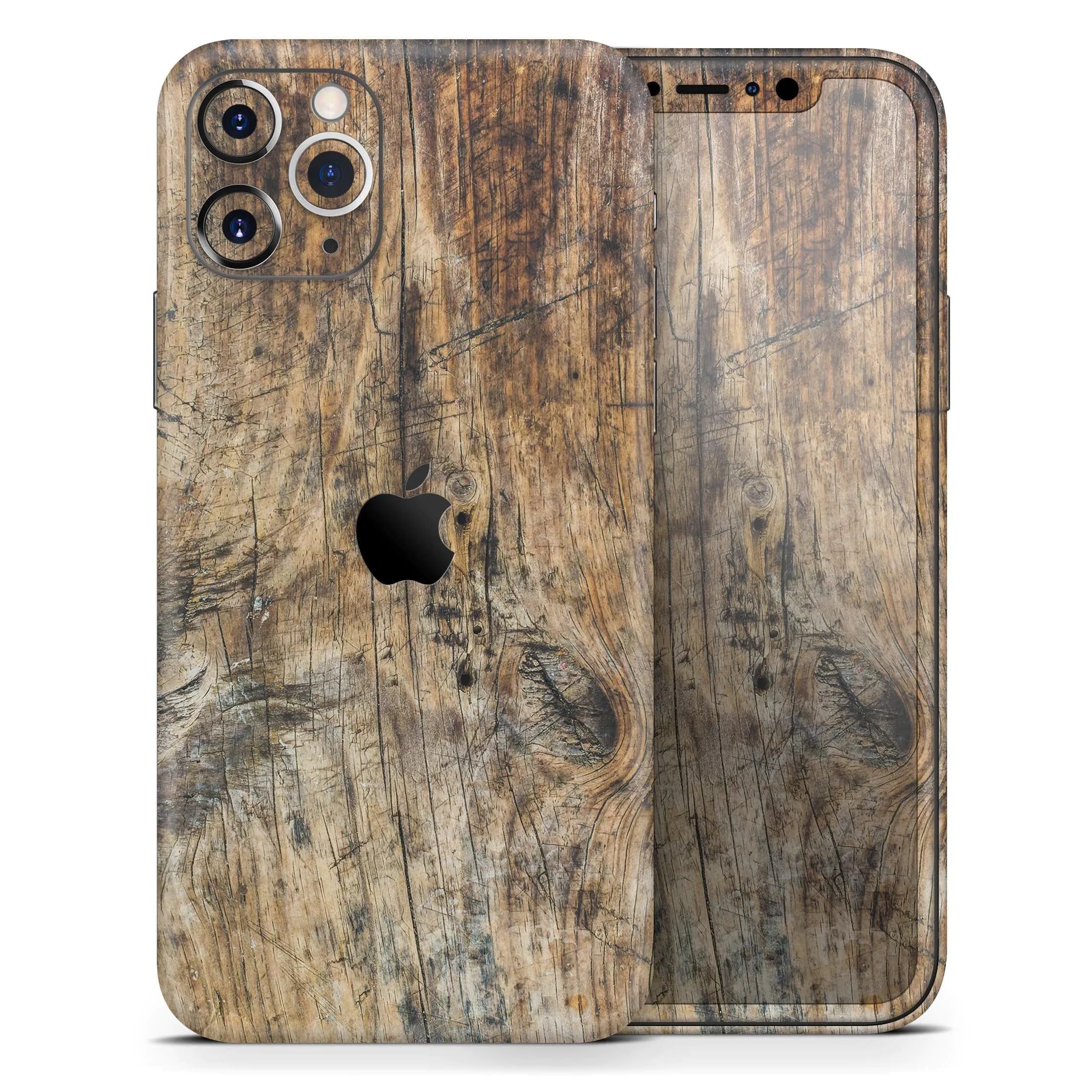 image-Raw Wood Planks V6 // Skin-Kit compatible with the Apple iPhone 14,