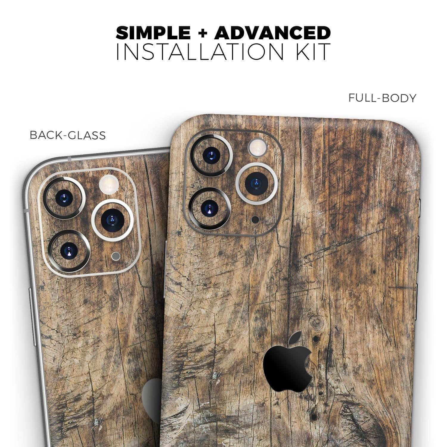 image-Raw Wood Planks V6 // Skin-Kit compatible with the Apple iPhone 14,