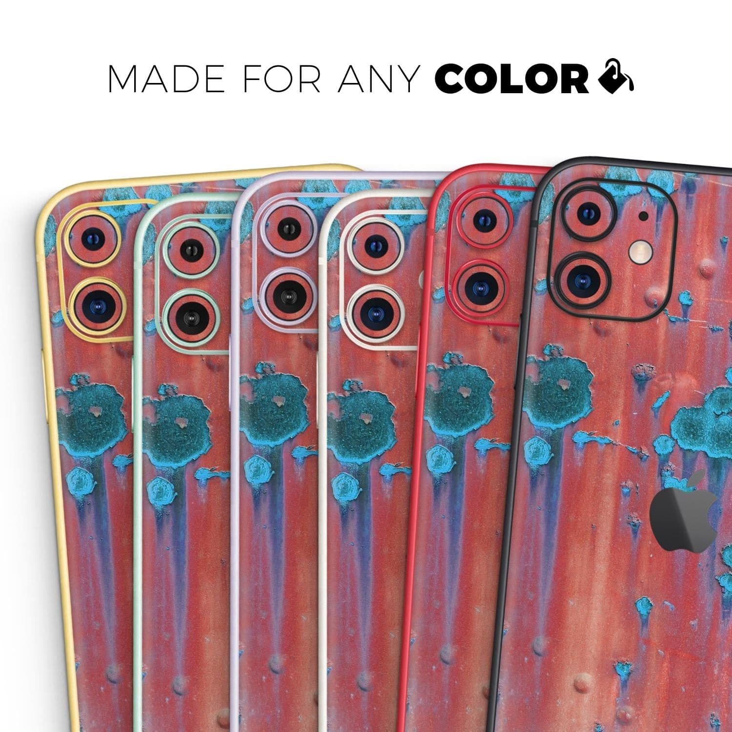 image-Hot Coral Metal with Turquoise Rust - Skin-Kit compatible with the