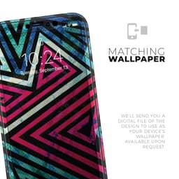 image-Grungy Neon Triangular Zig Zag Shapes - Skin-Kit compatible with the