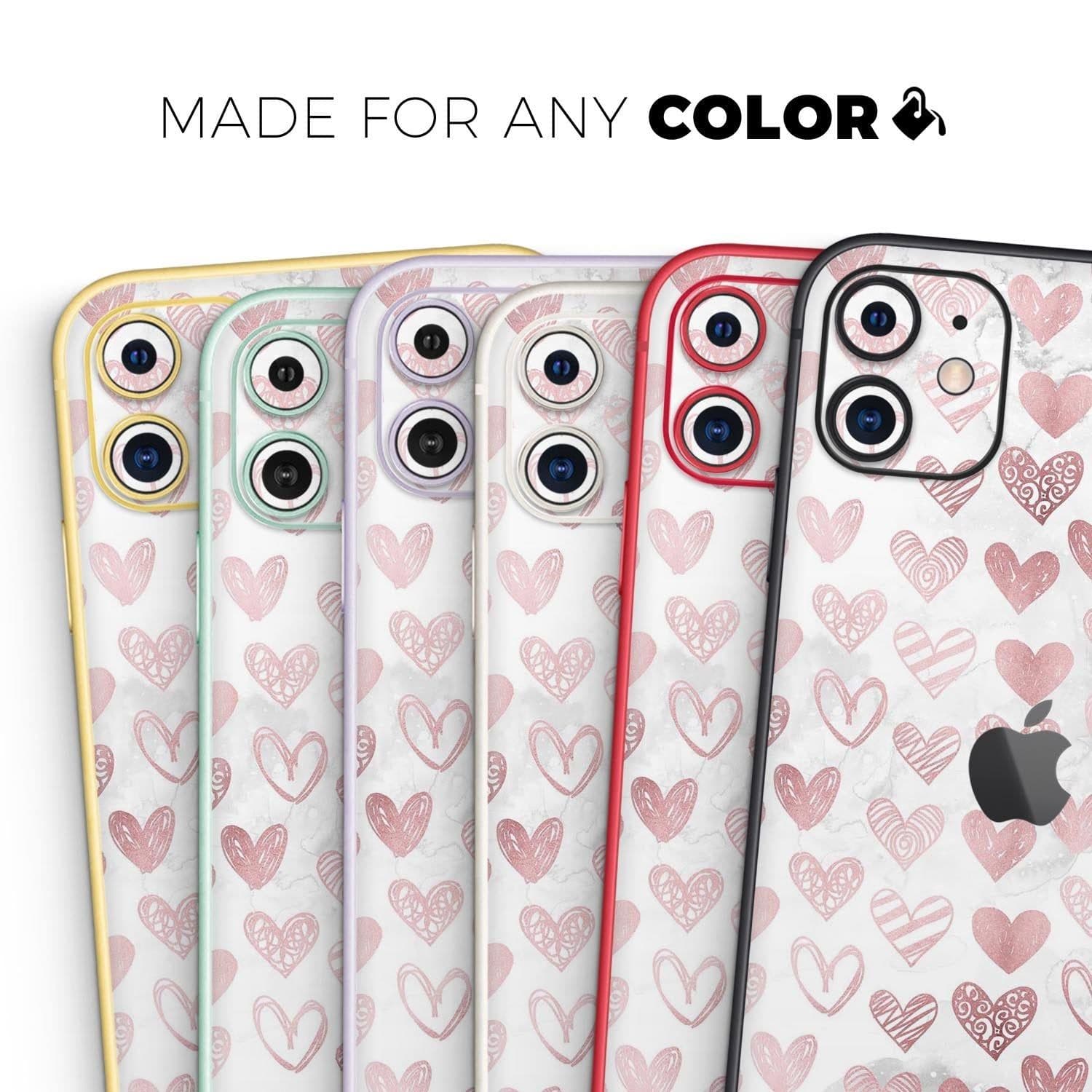 image-Karamfila Marble & Rose Gold Hearts v3 - Skin-Kit compatible with the