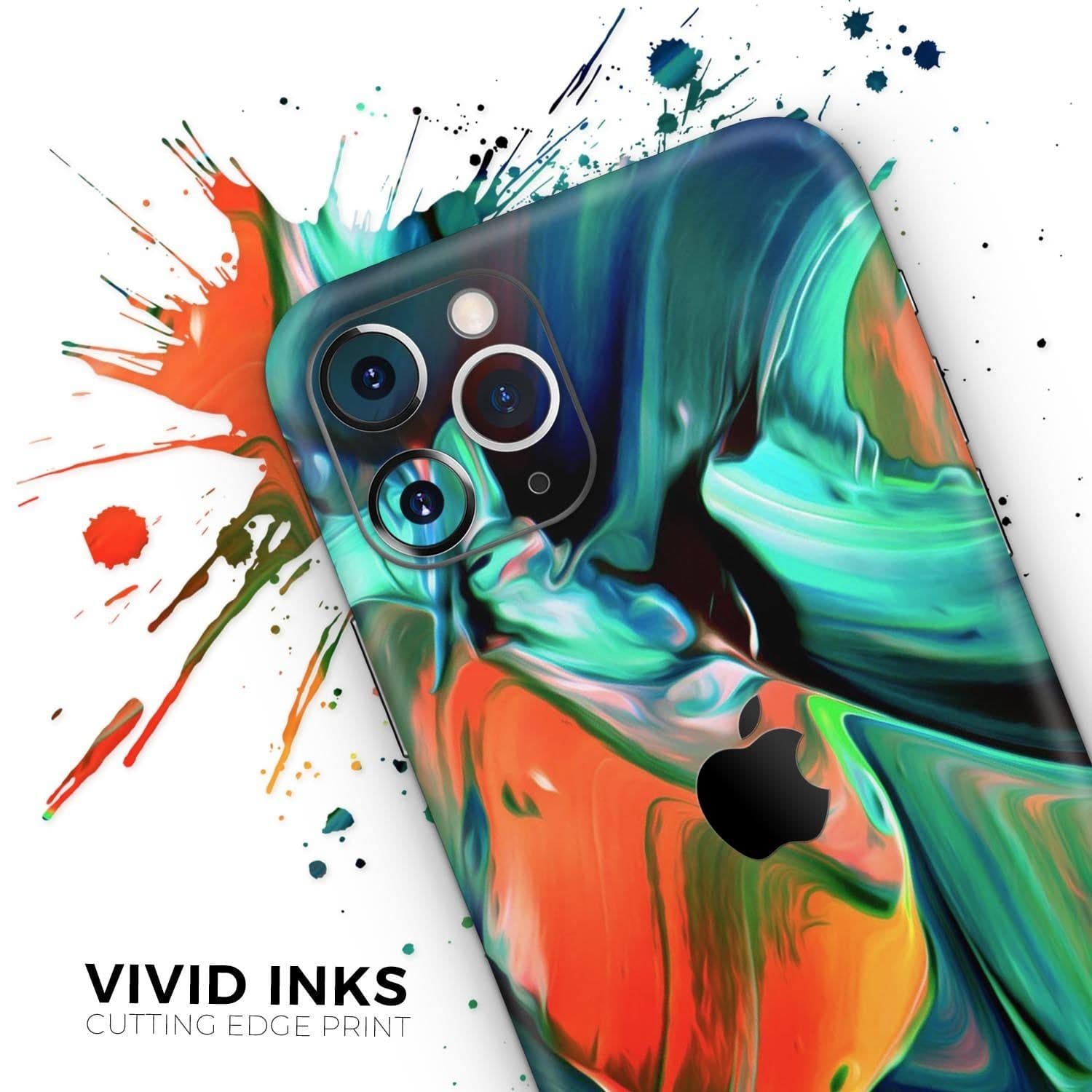 image-Blurred Abstract Flow V47 - Skin-Kit compatible with the Apple iPhone