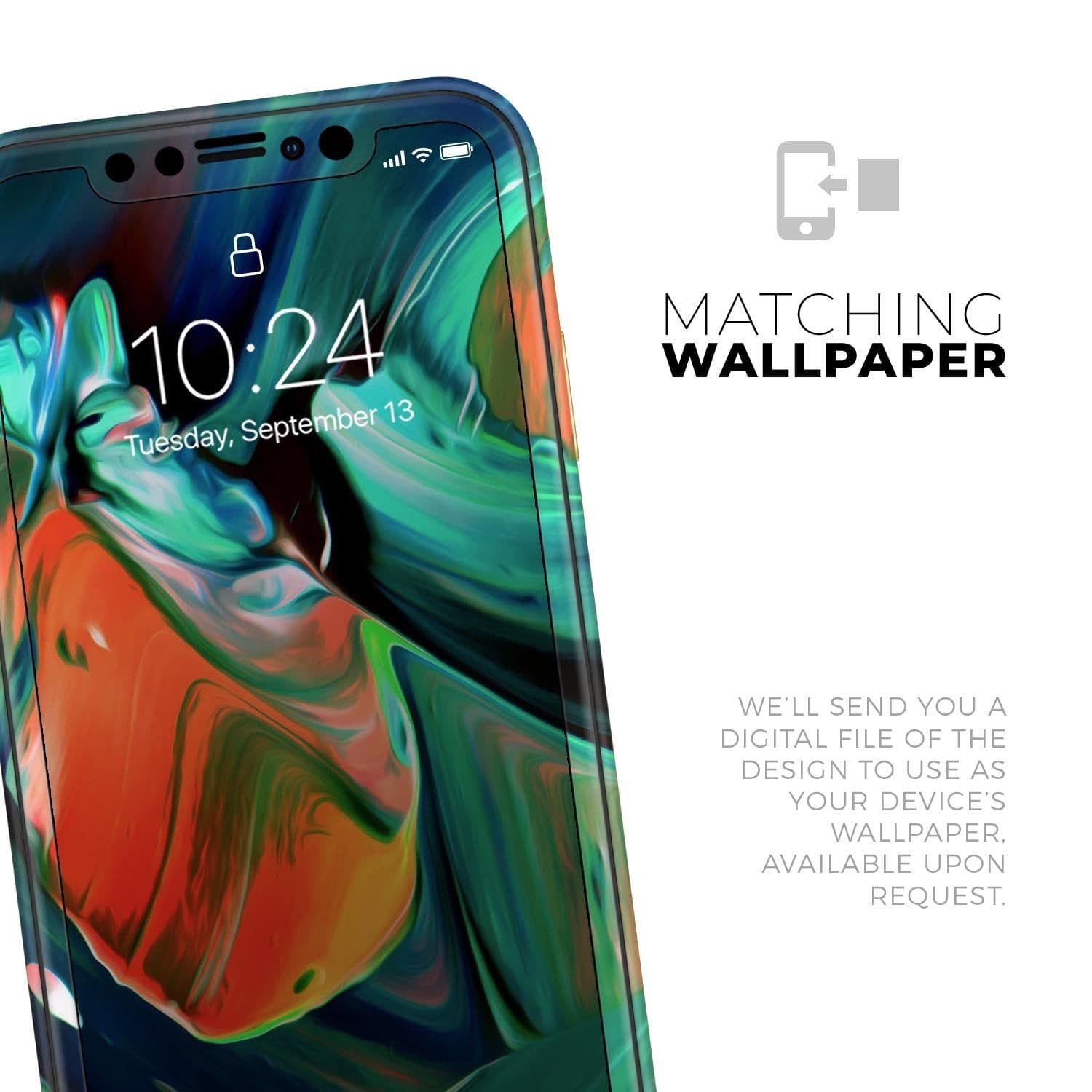 image-Blurred Abstract Flow V47 - Skin-Kit compatible with the Apple iPhone