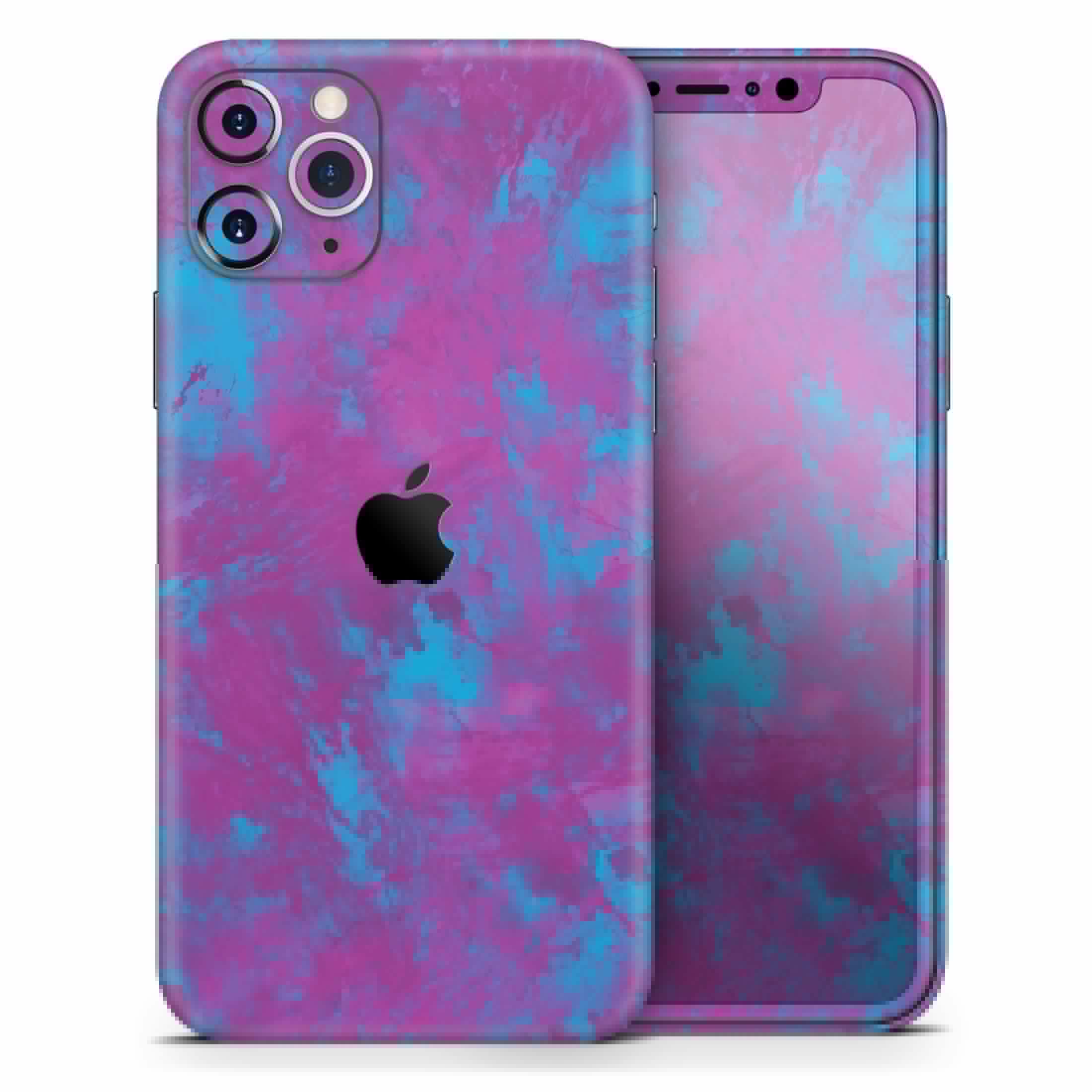 image-Purple and Blue Paintburst // Skin-Kit compatible with the Apple