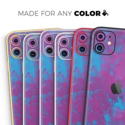 image-Purple and Blue Paintburst // Skin-Kit compatible with the Apple
