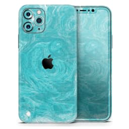 image-Marble Surface V1 Teal // Skin-Kit compatible with the Apple iPhone