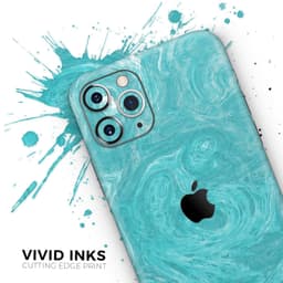 image-Marble Surface V1 Teal // Skin-Kit compatible with the Apple iPhone