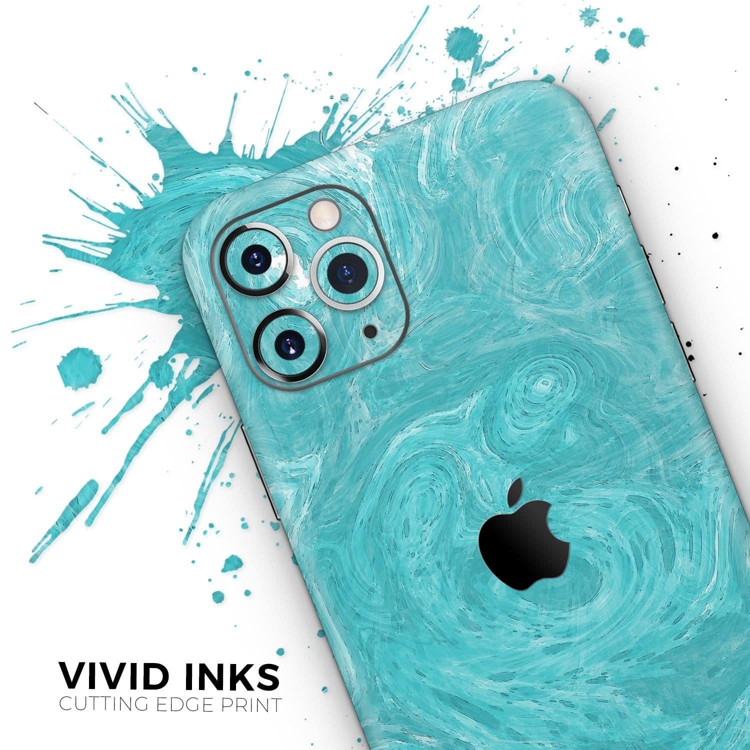 image-Marble Surface V1 Teal // Skin-Kit compatible with the Apple iPhone