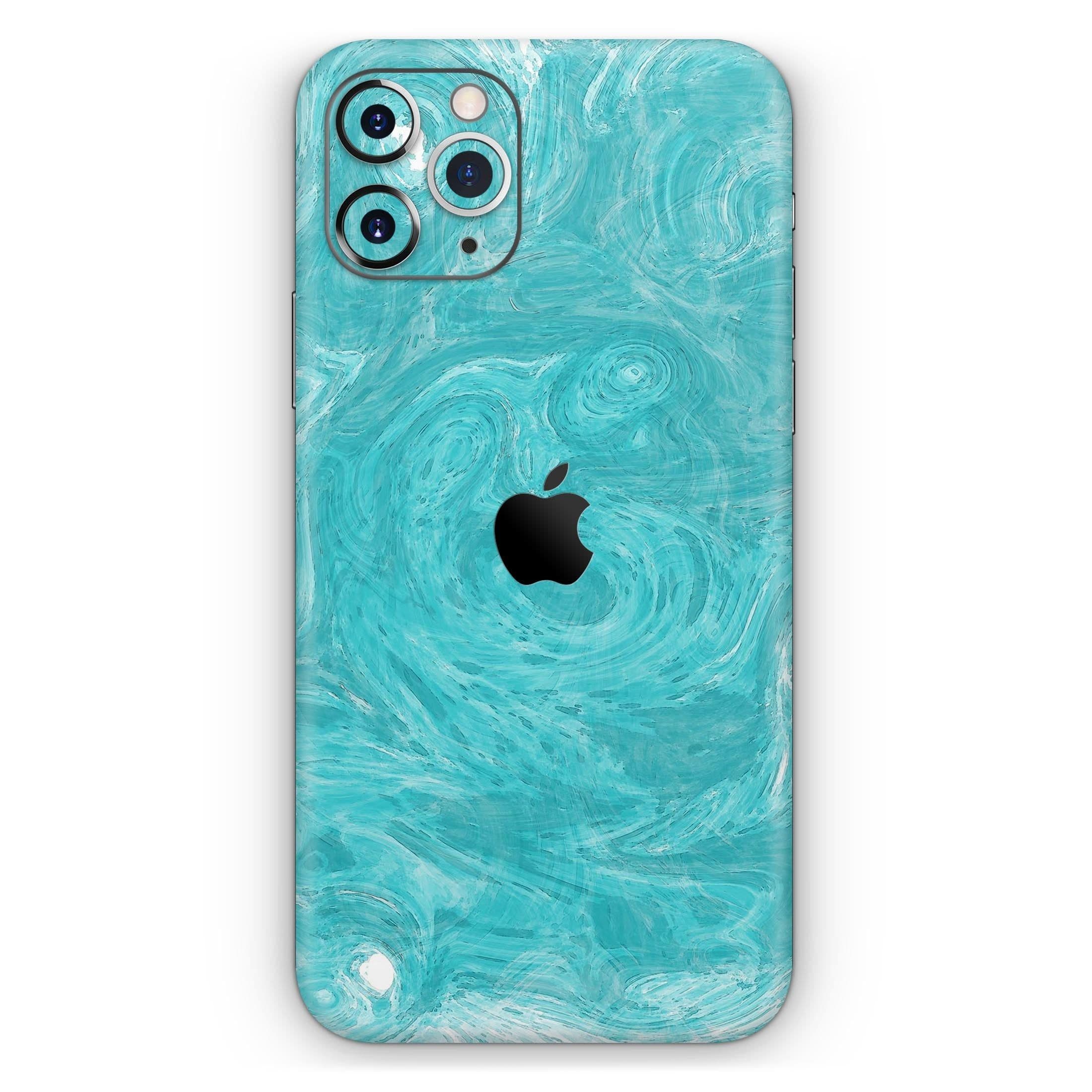 image-Marble Surface V1 Teal // Skin-Kit compatible with the Apple iPhone